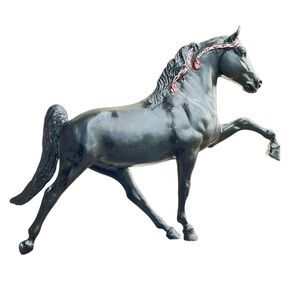 VTG 1960s Breyer Midnight Sun Tennessee Walking Horse Red White Ribbon #60